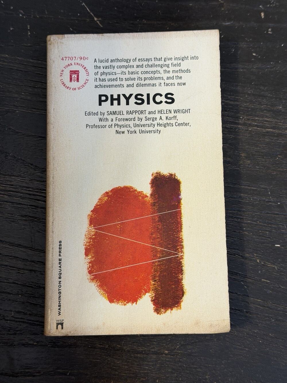 Physics Rapport/Wright PB 2nd Printing 1968